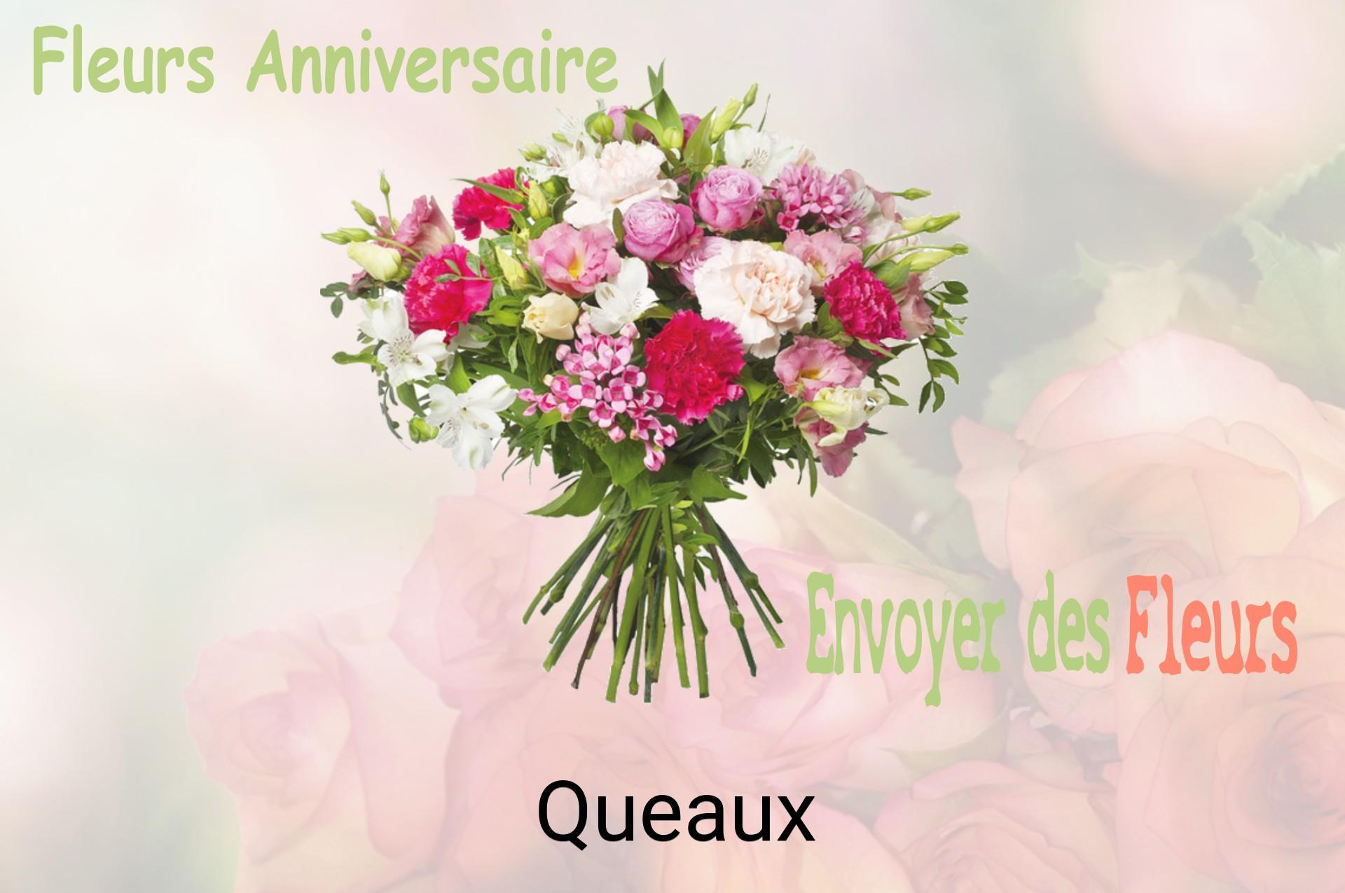 Bouquet de fleurs d’anniversaire livré à Queaux